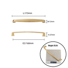 Load image into Gallery viewer, Zinc champagne bronze cabinet pulls 10-pack, 96mm–192mm hole distances, stylish hardware for cabinets
