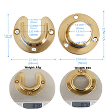 이미지를 갤러리 뷰어에 로드 , Brushed Nickel Closet Rod Brackets Open Closed Pole Sockets 10 Pairs Hardware
