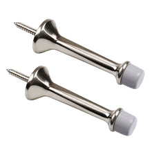 Cargar imagen en el visor de la galería, Tope de puerta ajustable de aleación de zinc, de 3&quot; y alta resistencia, con puntas de plástico suave, color bronce champán (paquete de dos), Triumph Hardware
