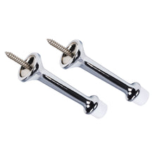 Cargar imagen en el visor de la galería, Tope de puerta ajustable de aleación de zinc, de 3&quot; y alta resistencia, con puntas de plástico suave, color bronce champán (paquete de dos), Triumph Hardware
