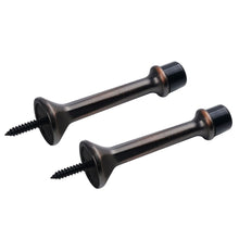 Cargar imagen en el visor de la galería, Tope de puerta ajustable de aleación de zinc, de 3&quot; y alta resistencia, con puntas de plástico suave, color bronce champán (paquete de dos), Triumph Hardware
