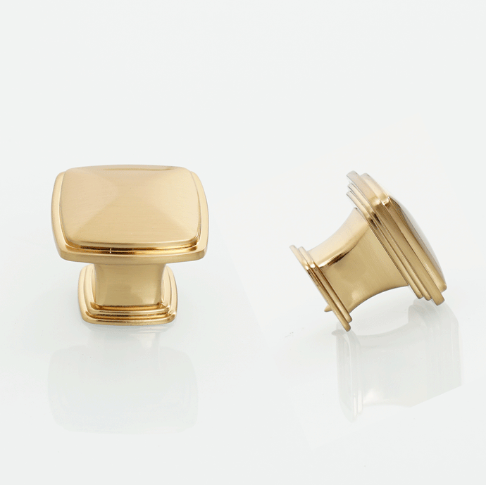 Luxury brushed champagne bronze cabinet pull handle with zinc alloy body.