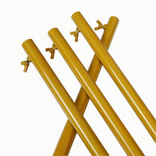 Cargar imagen en el visor de la galería, Gold Metal Arch Backdrop Stand Set of 3 (7.2FT, 6.6FT, 6FT) – Wedding Backdrop Arch Frame for Ceremony, Party &amp; Event Decoration
