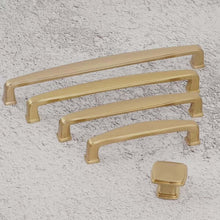 Load and play video in Gallery viewer, champagne bronze cabinet pulls, Zinc 96mm–192mm Hole Centers, 10 Pack
