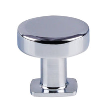 Load image into Gallery viewer, Wardrobe Door Polished Chrome By Hard Single Hole Round Knob, 1-1/2 Inch (32 mm) Dressing Table Handle, 5-Piece Furniture Cabinet Drawer Single Hole Knob, Triumph Hardware
