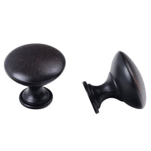 Load image into Gallery viewer, Cabinet 5 Pieces Of Oil Rubbed Bronze 1-3/16 Inch (30mm) Round Knobs, Bar Cabinet Door Handle, Dresser Zinc Alloy Single Hole Cabinet Handle Triumph Hardware
