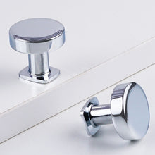 画像をギャラリービューアに読み込む, Wardrobe Door Polished Chrome By Hard Single Hole Round Knob, 1-1/2 Inch (32 mm) Dressing Table Handle, 5-Piece Furniture Cabinet Drawer Single Hole Knob, Triumph Hardware
