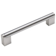 Stainless Steel Pulls Brushed Satin Nickel 5Pcs Set Simple Steel Furniture Pulls (Stainless Steel Tube + Iron Feet) Assembled Cabinet Pulls Kitchen And Bathroom Cabinet Door Pulls Triumph Hardware