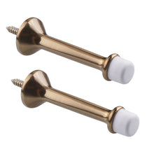 Load image into Gallery viewer, Champagne Bronze Adjustable Zinc Alloy Heavy Duty Door Stop 3&quot; with Soft Plastic Tips, Pack of Two, Triumph Hardware
