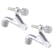 Industrial Wall Mounted Door Top 2-Pack Adjustable Heavy Duty Door Stop Hinge Pin Door Stop, Decorative 2-3/8